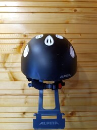 PRILBA ALPINA BLACK-WHITE 54-57CM